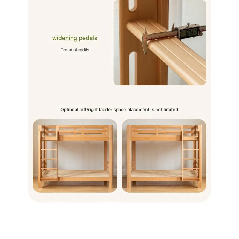 Beech, Birch Solid Wood Bunk Bed.