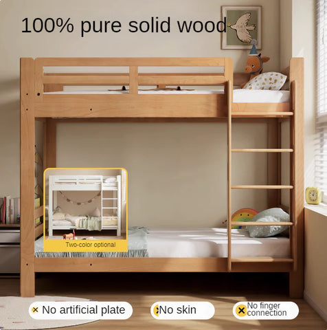 Beech, Birch Solid Wood Bunk Bed.