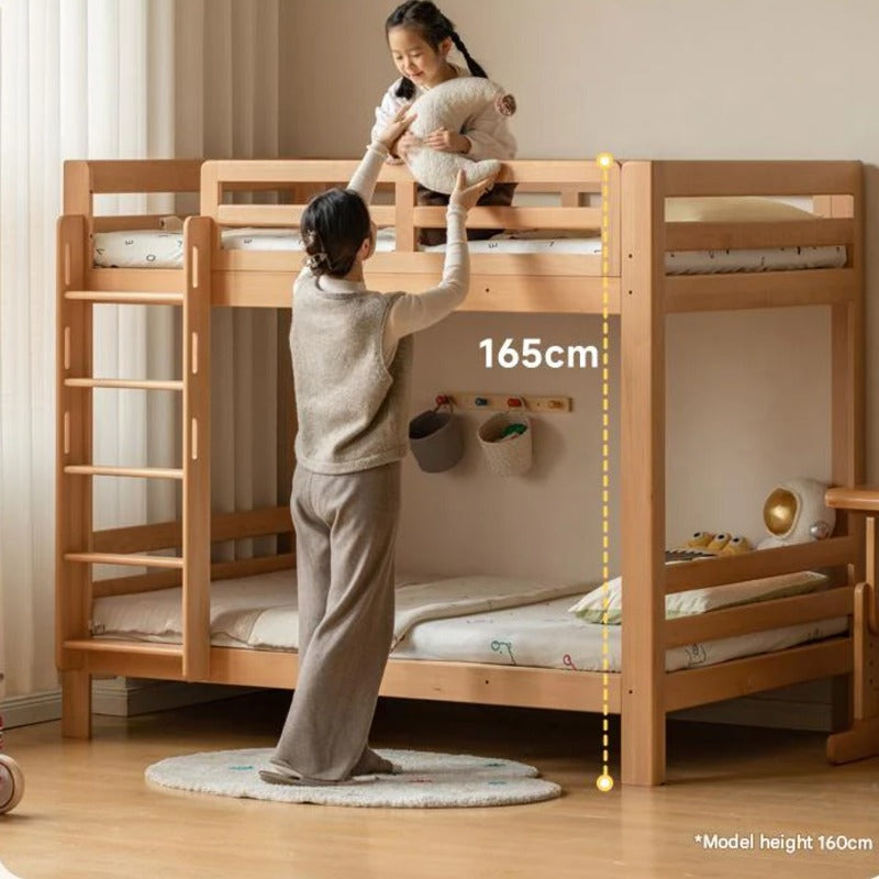 Beech, Birch Solid Wood Bunk Bed.
