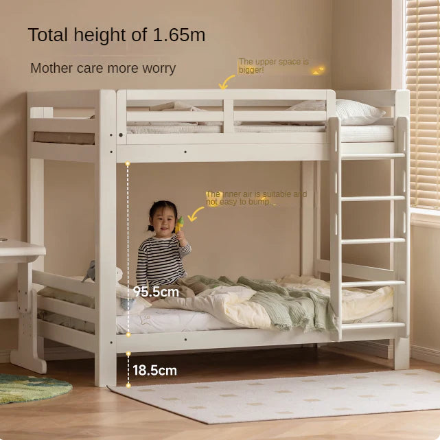 Beech, Birch Solid Wood Bunk Bed.