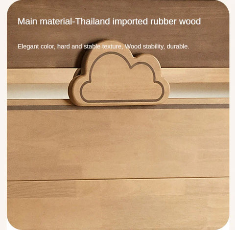 Rubber wood bunk bed.