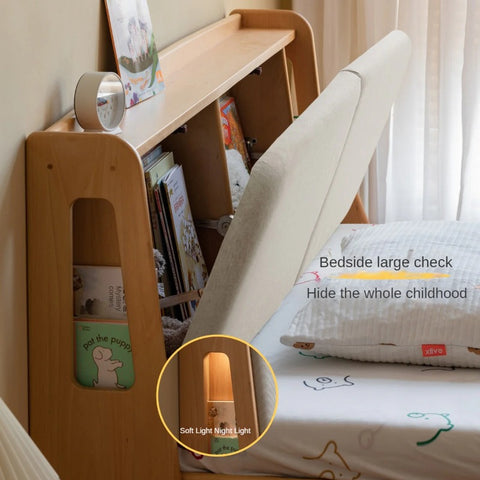 Beech Solid Wood Car Children's Box Bed<