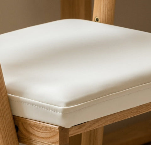 Oak Solid Wood Kids Chair Height Adjustable Modern Study Chair with Ergonomic Backrest and Removable Washable Cushion