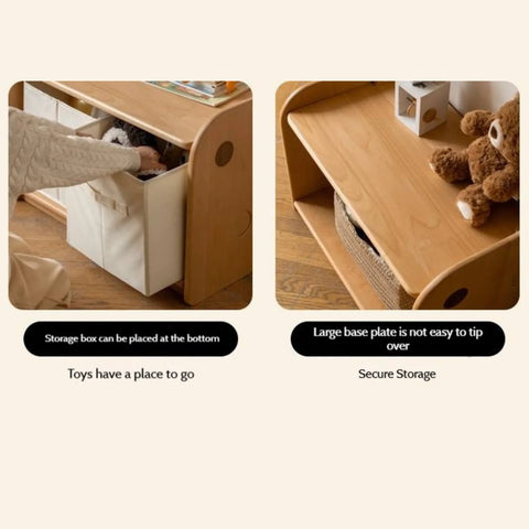 Beech, Solid Rubberwood Children's Clothing Rack