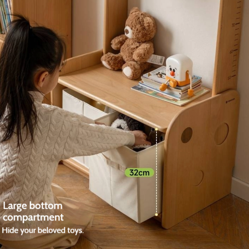 Beech, Solid Rubberwood Children's Clothing Rack