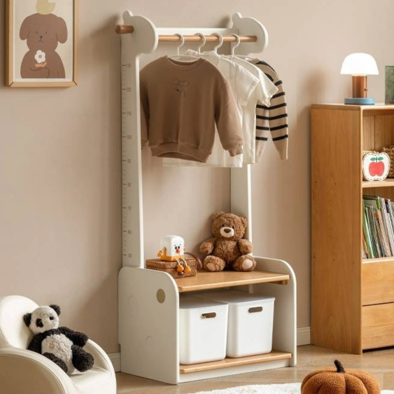 Beech, Solid Rubberwood Children's Clothing Rack