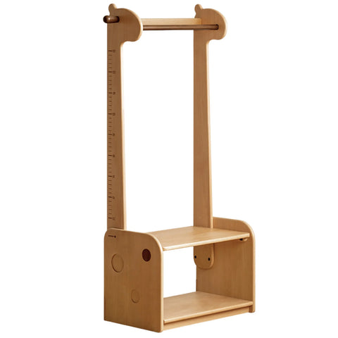 Beech, Solid Rubberwood Children's Clothing Rack