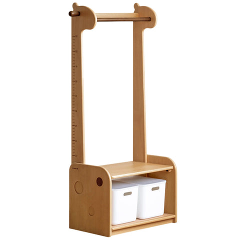 Beech, Solid Rubberwood Children's Clothing Rack