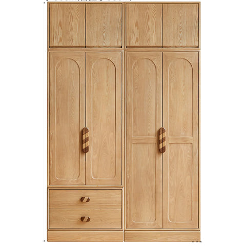 Oak Solid Wood Original Wood Style Children's Wardrobe