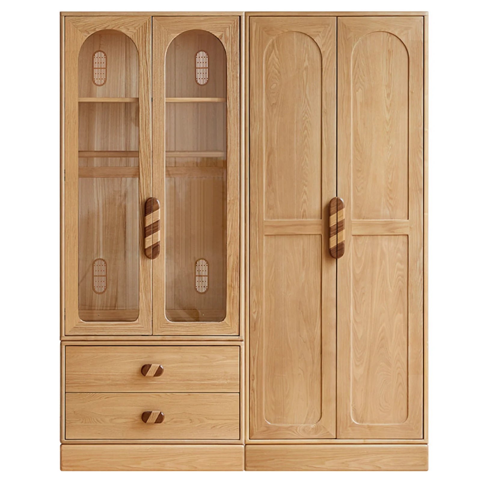 Oak Solid Wood Original Wood Style Children's Wardrobe