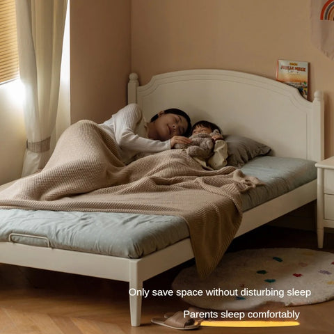 Rubber Wood  Children's Bed American Cream Style.