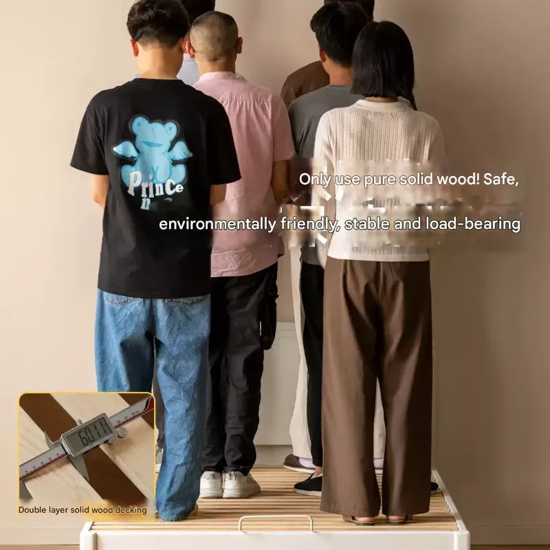 Rubber Wood  Children's Bed American Cream Style.