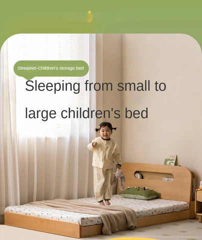 Beech Solid Wood Children's Storage Bed