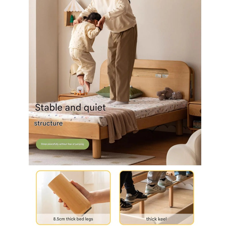 Beech Solid Wood Children's Storage Bed