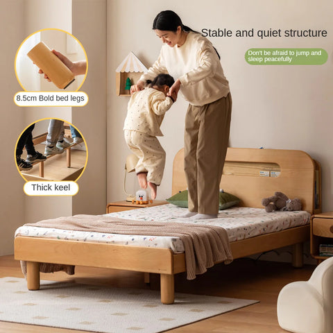 Beech Solid Wood Children's Storage Bed