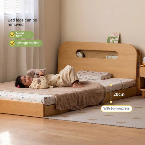 Beech Solid Wood Children's Storage Bed