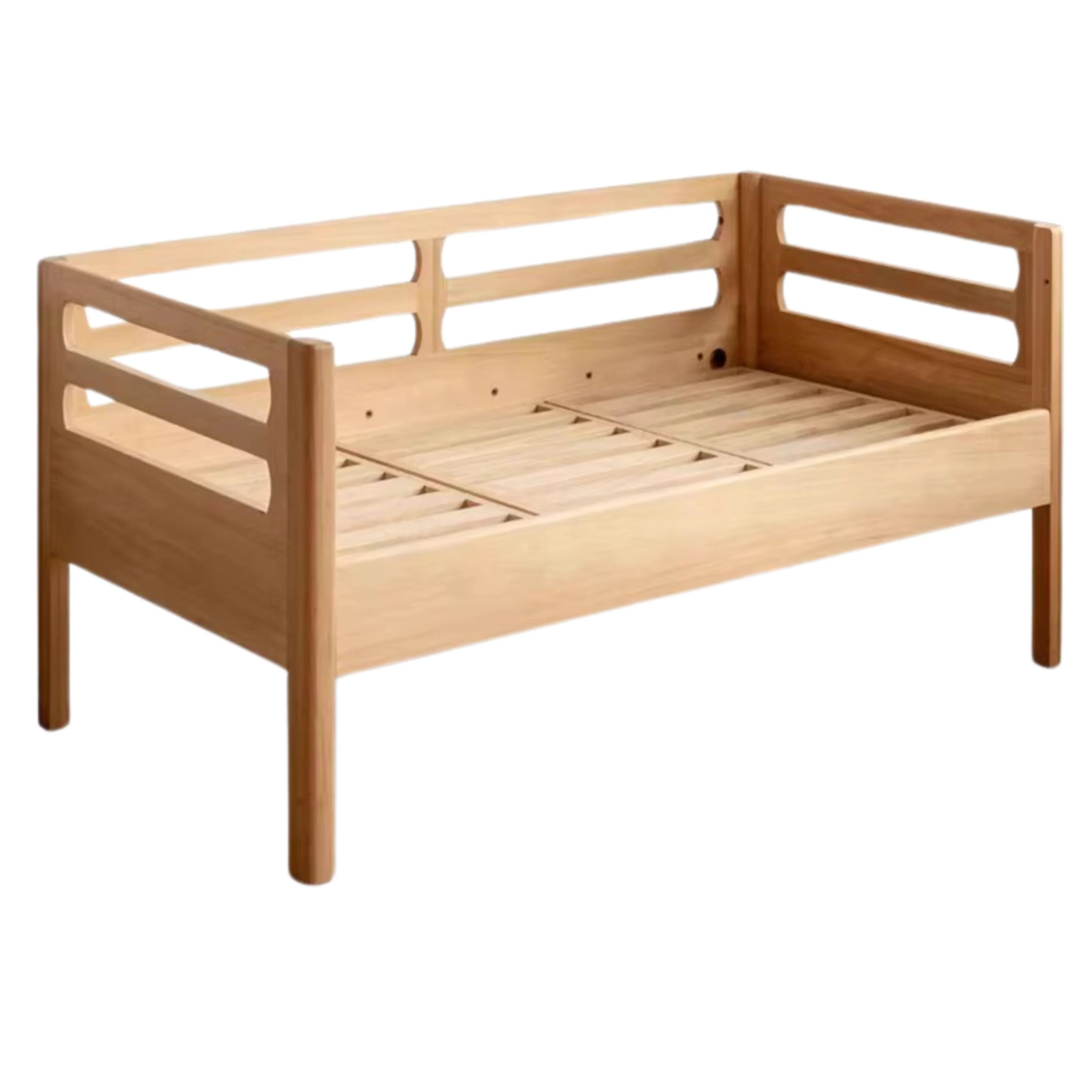 Solid wood children's splicing bed