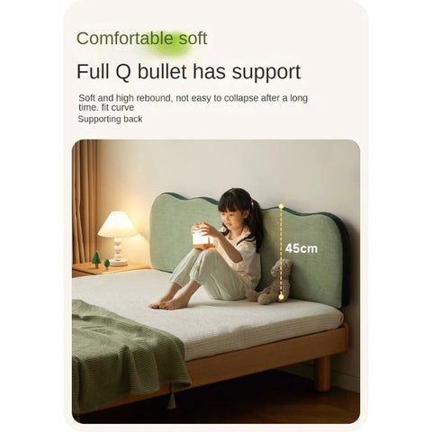 Beech Solid Wood Children's Modern Soft Bed