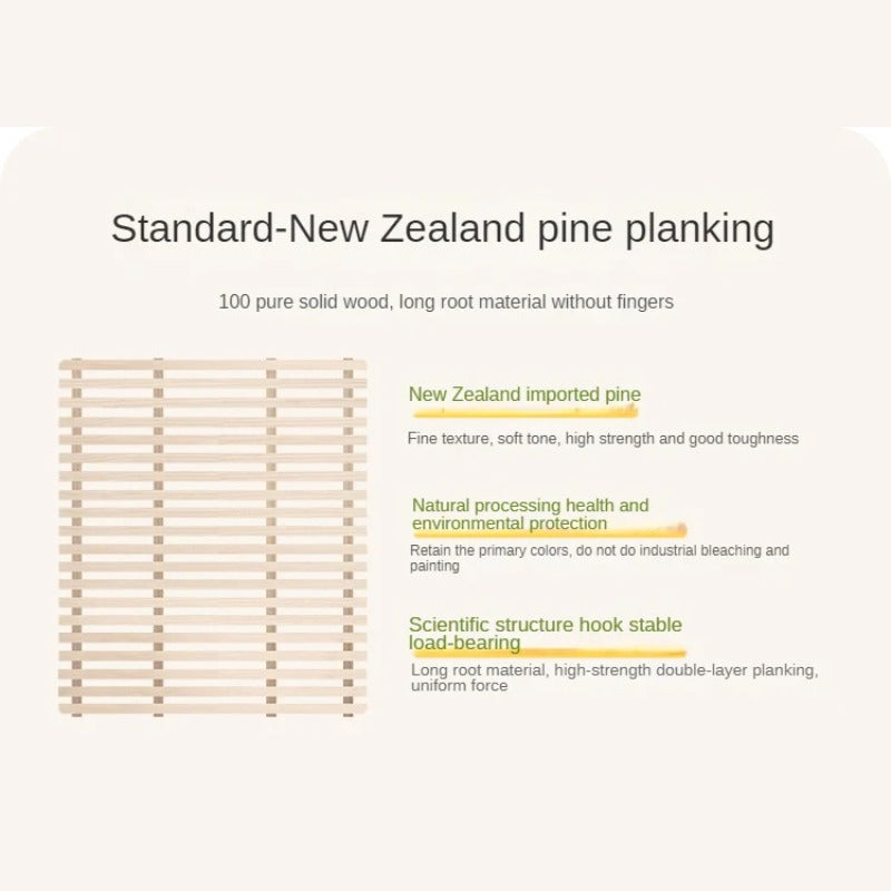 Beech Solid Wood Children's Modern Soft Bed