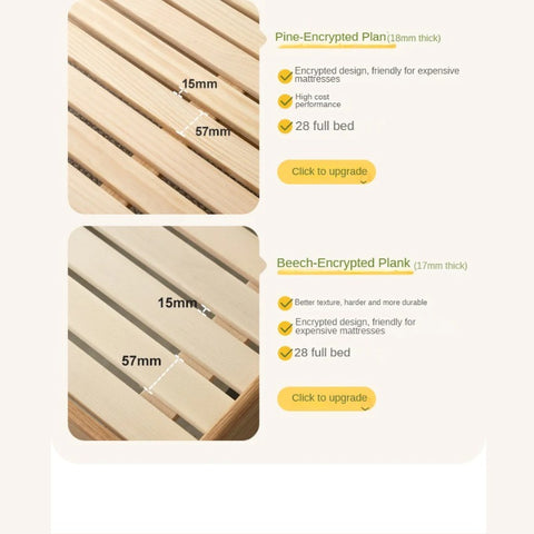 Beech Solid Wood Children's Modern Soft Bed