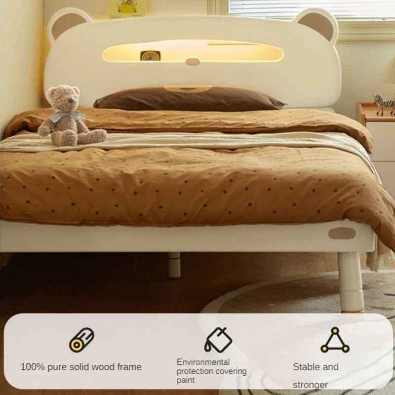 Poplar solid wood Little White Bear kids Bed<