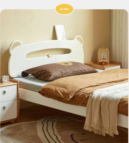 Poplar solid wood Little White Bear kids Bed<