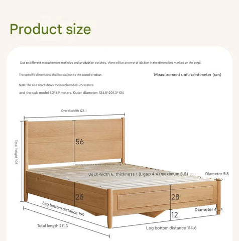 Beech Solid Wood Children's Box Bed