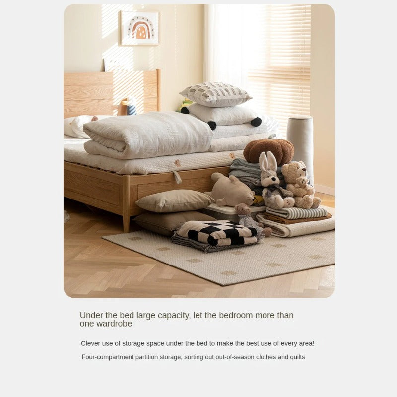 Beech Solid Wood Children's Box Bed