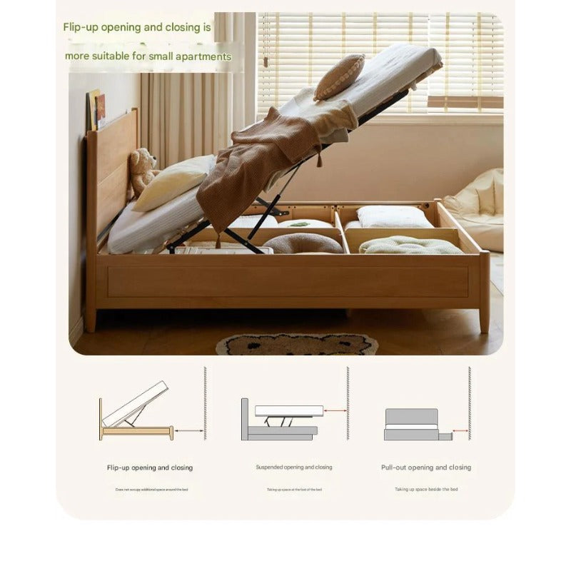 Beech Solid Wood Children's Box Bed