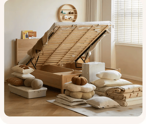 Beech Solid Wood Children's Box Bed