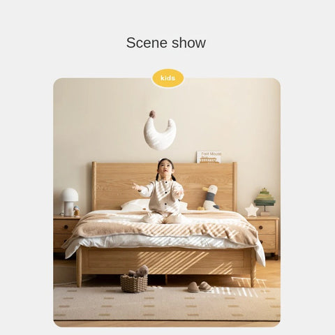 Beech Solid Wood Children's Box Bed