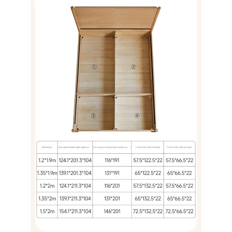 Beech Solid Wood Children's Box Bed