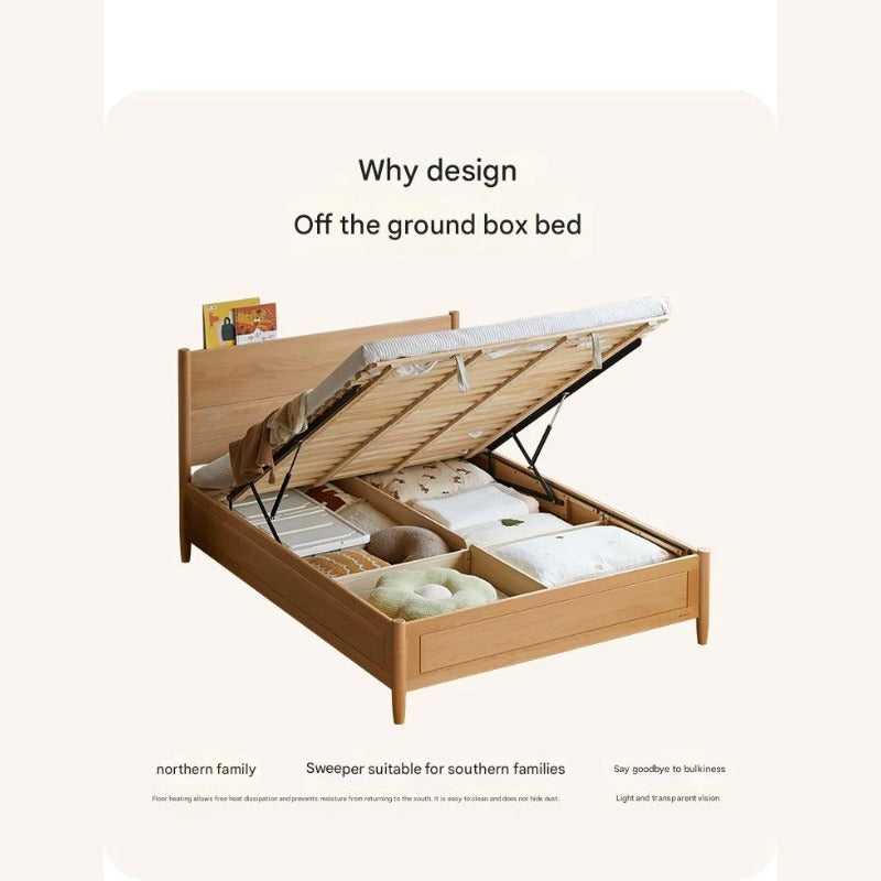 Beech Solid Wood Children's Box Bed