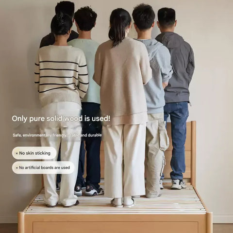 Beech Solid Wood Children's Box Bed