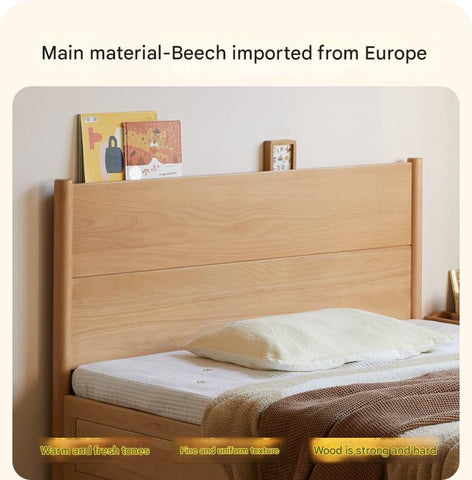 Beech Solid Wood Children's Box Bed