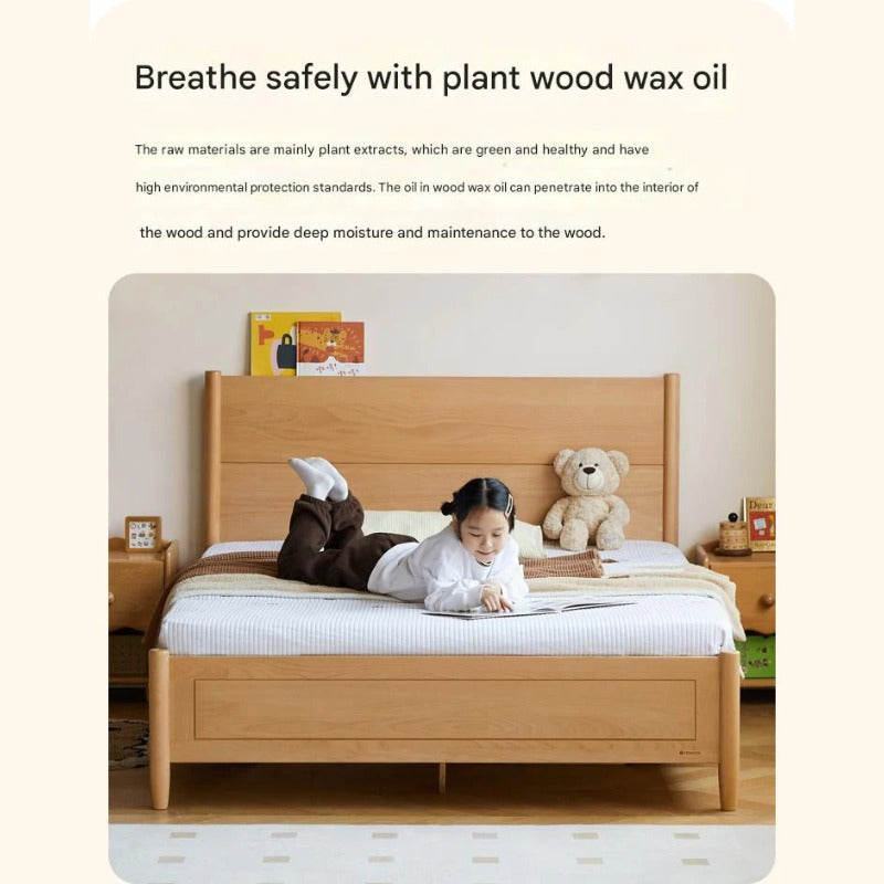 Beech Solid Wood Children's Box Bed