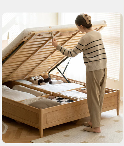 Beech Solid Wood Children's Box Bed