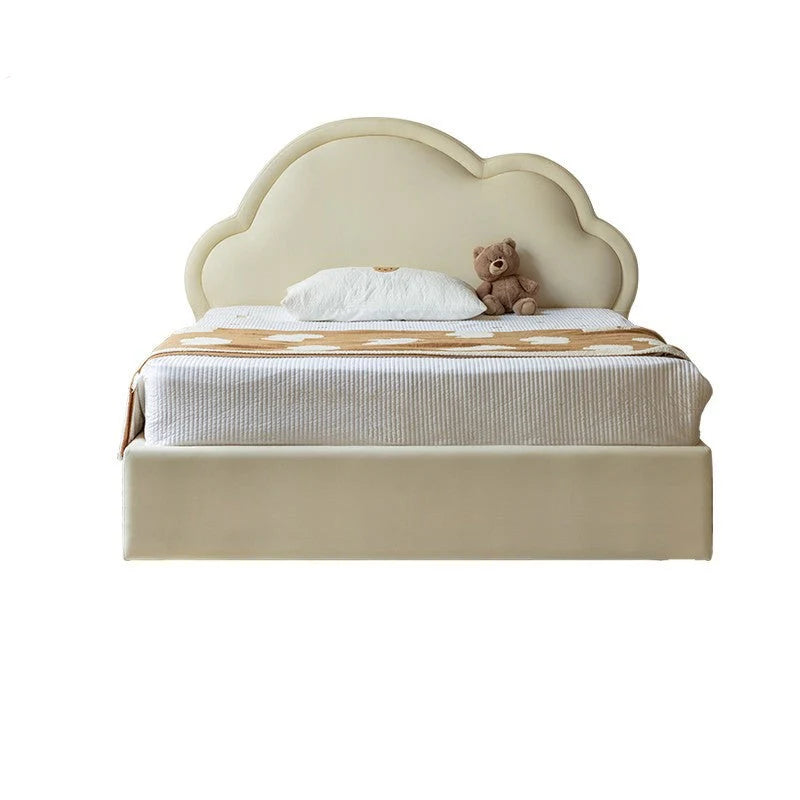 Сream style Organic Leather kid's Cloud Bed<