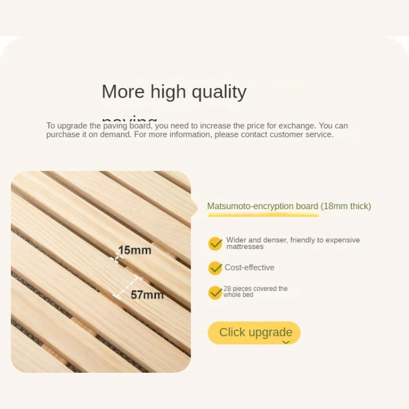 Rubber wood, Poplar Solid Wood Children's Bed Cream Soft Bag Headboard<