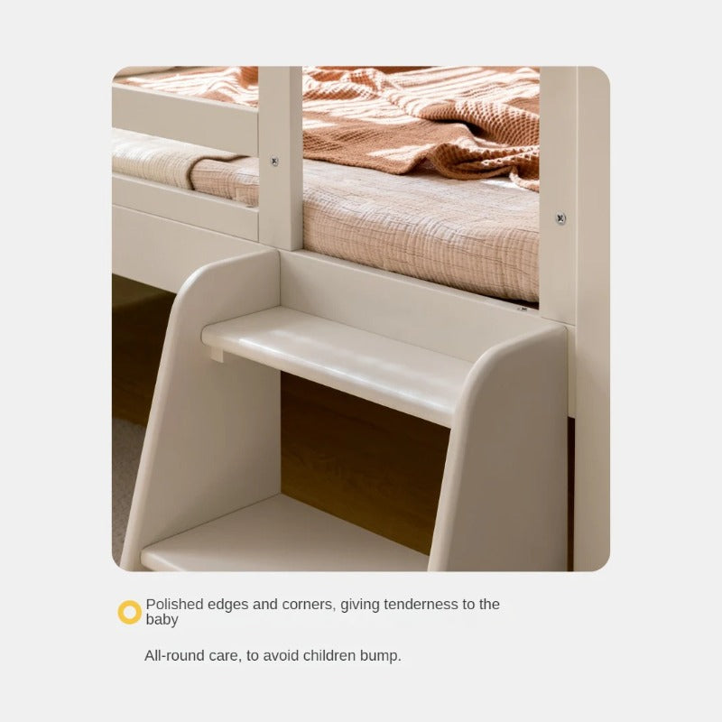 Oak solid wood single with guardrail bed