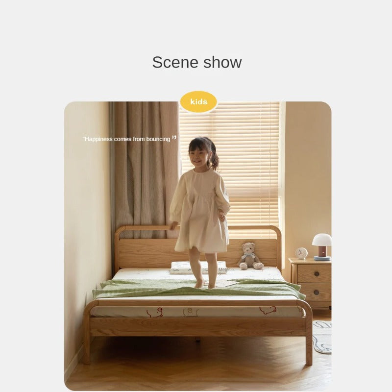 Oak Solid Wood Children's Single Bed