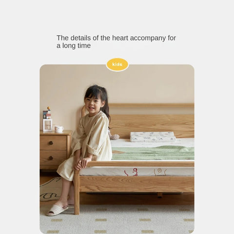 Oak Solid Wood Children's Single Bed