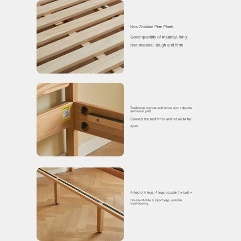 Oak Solid Wood Children's Single Bed