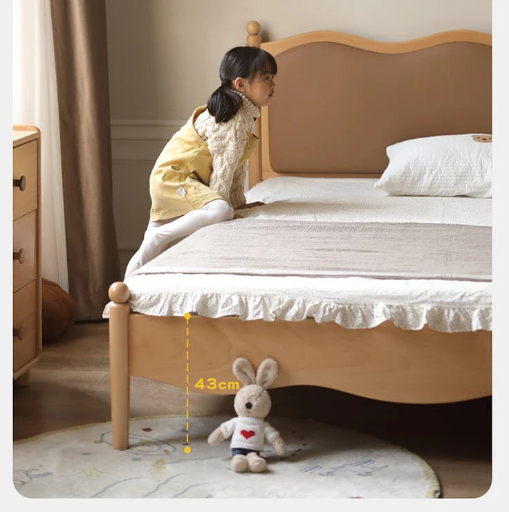 Oak, Beech solid wood children's bed girl princess bed ,boy bed<