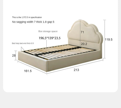 Organic Leather Children's Soft Box Bed