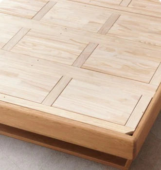 Oak solid wood Multi-function bed with storage