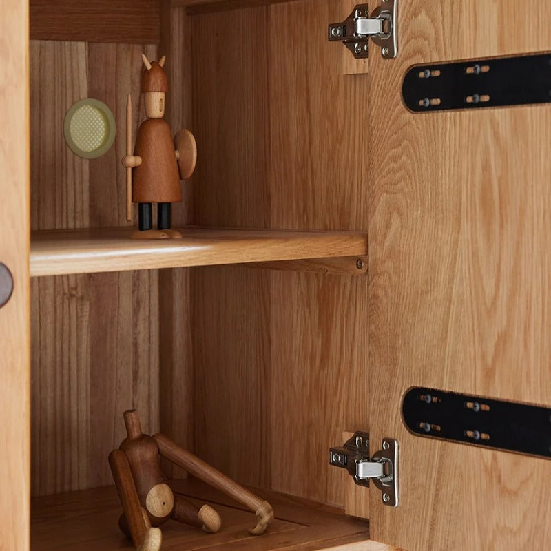 Oak solid wood Multi-function bed with storage