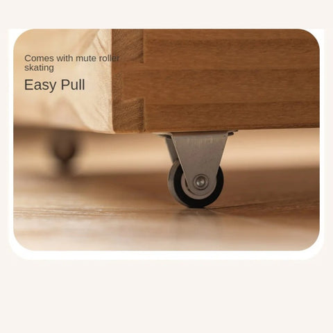 Beech Solid Wood Children's Cabinet Integrated Bed