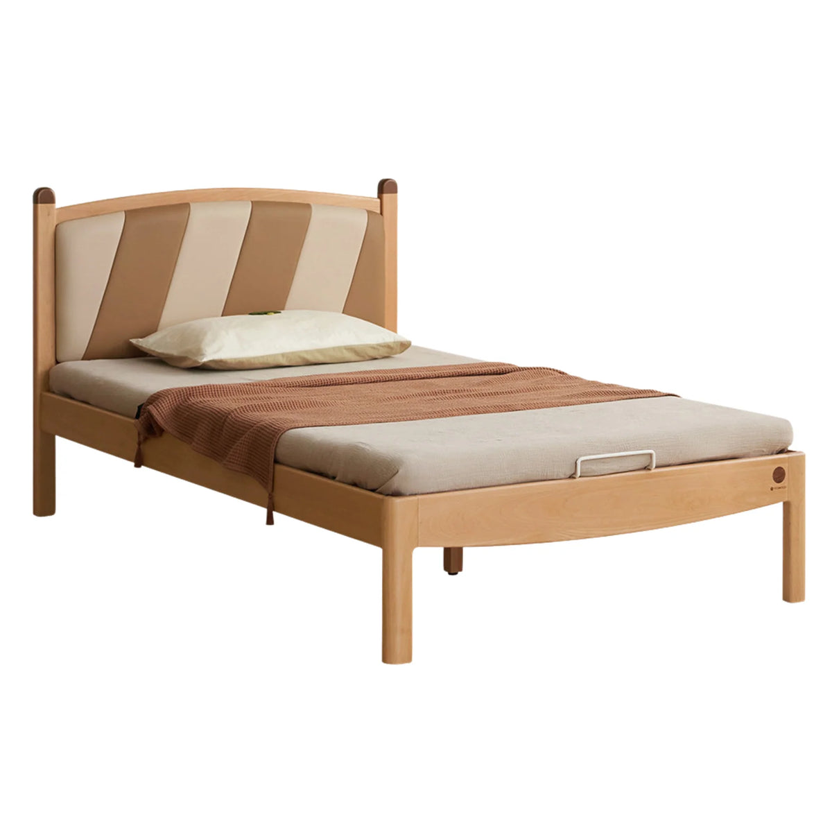 Beech Solid Wood Children's Modern Simple Single Bed