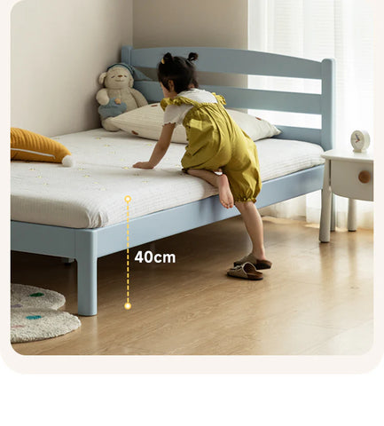 Rubber Wood Children's Modern Simple Bed Boys Girls
